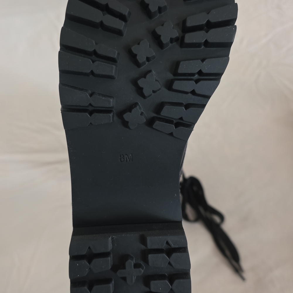 Dolls Kill Black Combat Boots with Pockets - Picture 2 of 12